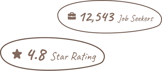 12,543 Job Seekers · 4.8 Star Rating