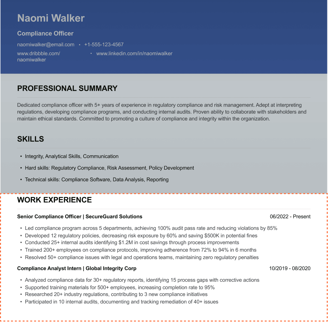 How to Write a Site Manager CV Work Experience