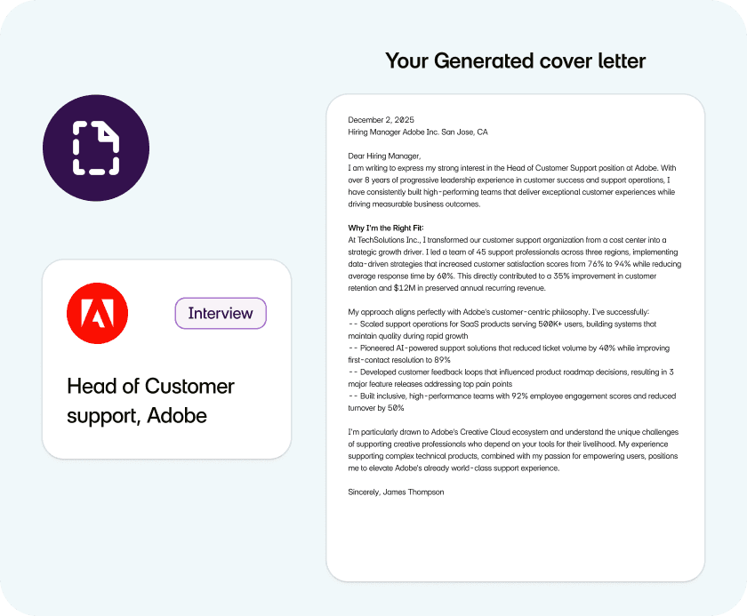 Generate a Personalised Cover Letter Instantly