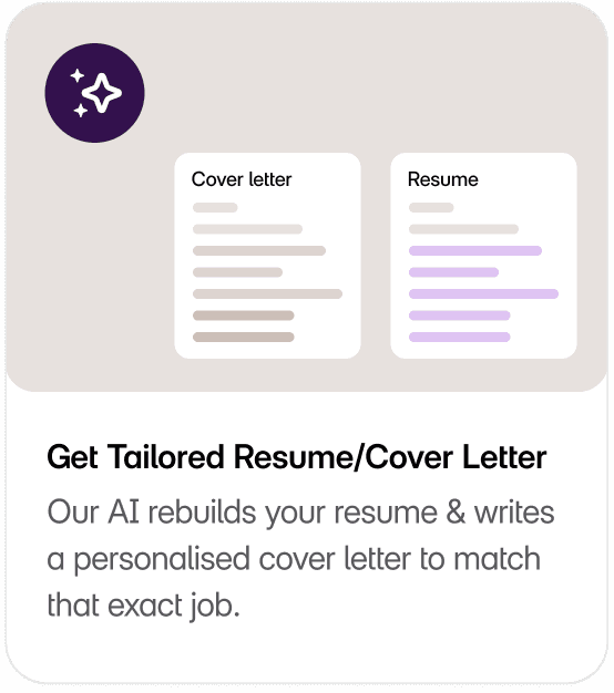 Get Tailored Resume/Cover Letter