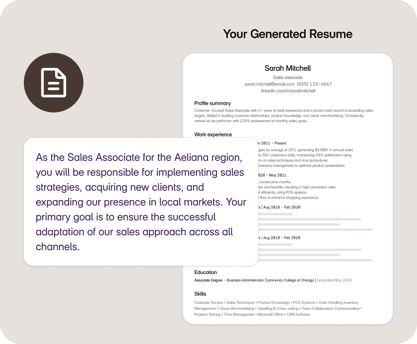 Tailor Your Resume to Any Job in 30 Seconds